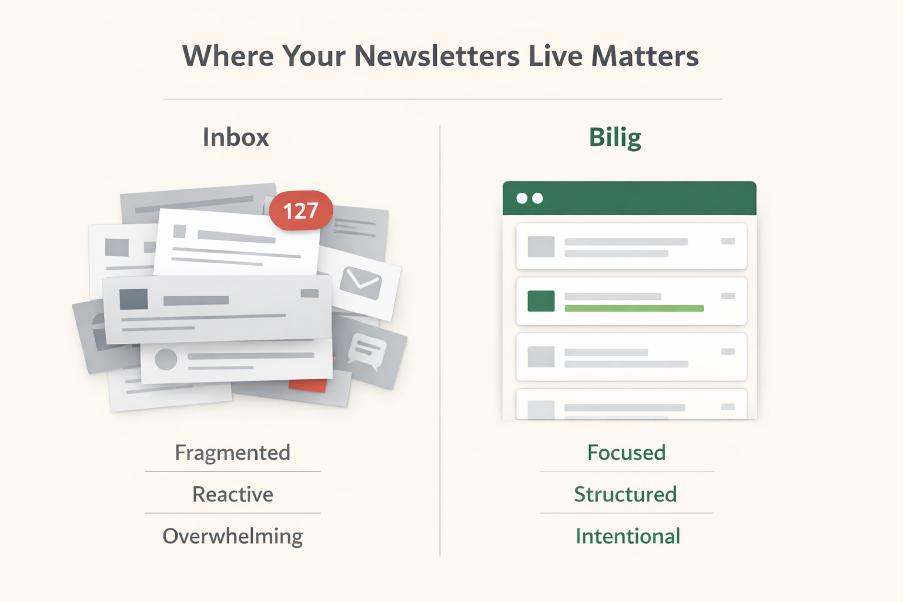 Separating newsletters from your inbox